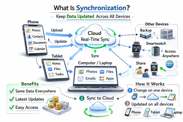동기화-무엇인가를 설명하는 기기 간 데이터 공유 구조